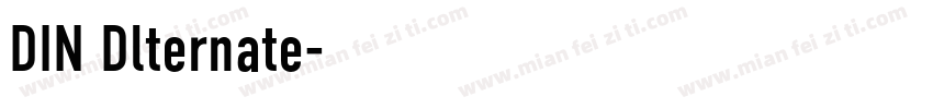DIN Dlternate字体转换